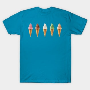 Summer Soft Serve Ice Cream Cones T-Shirt